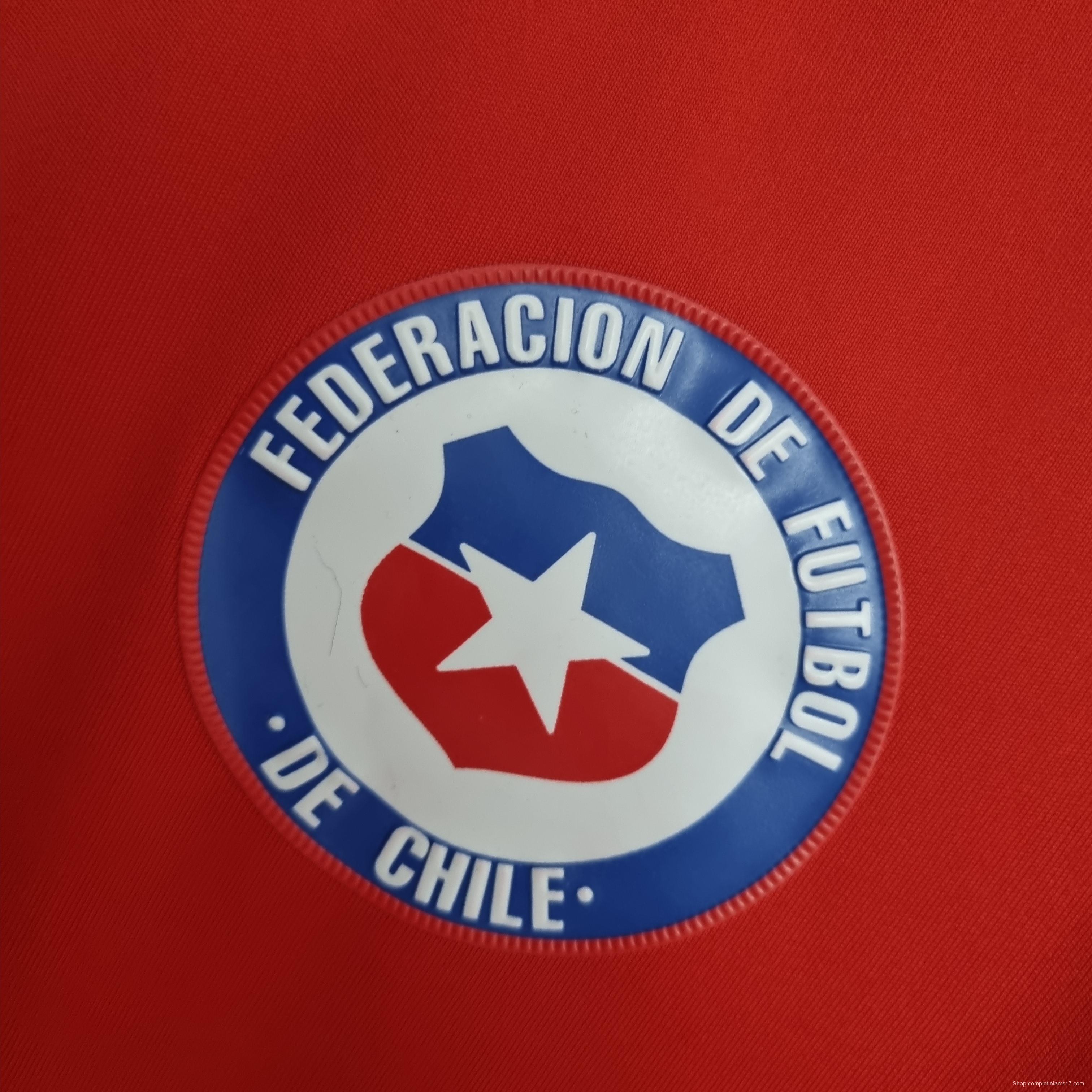 Retro 2014 Chile home Soccer Jersey