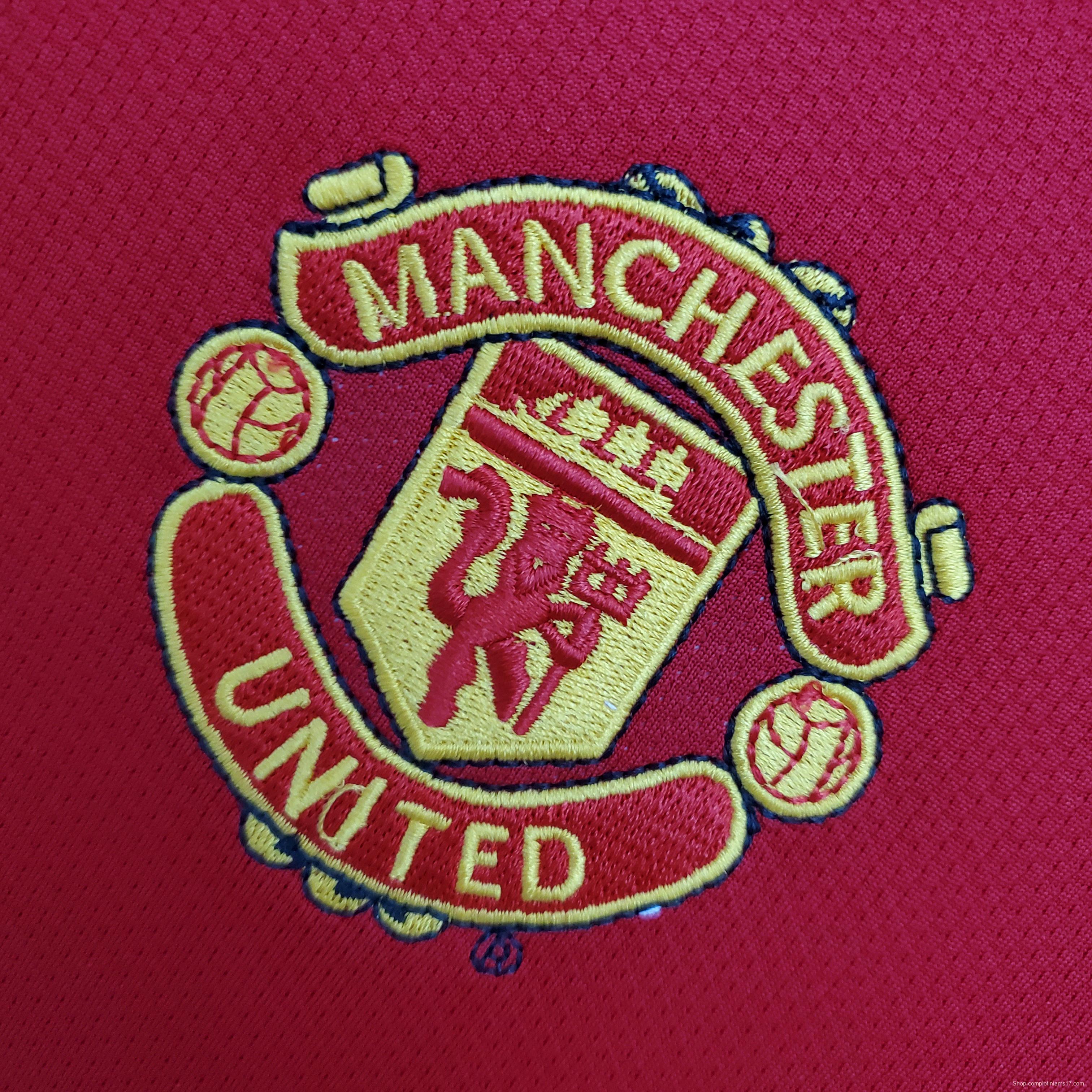Retro Manchester United long sleeve 04/06 home Soccer Jersey
