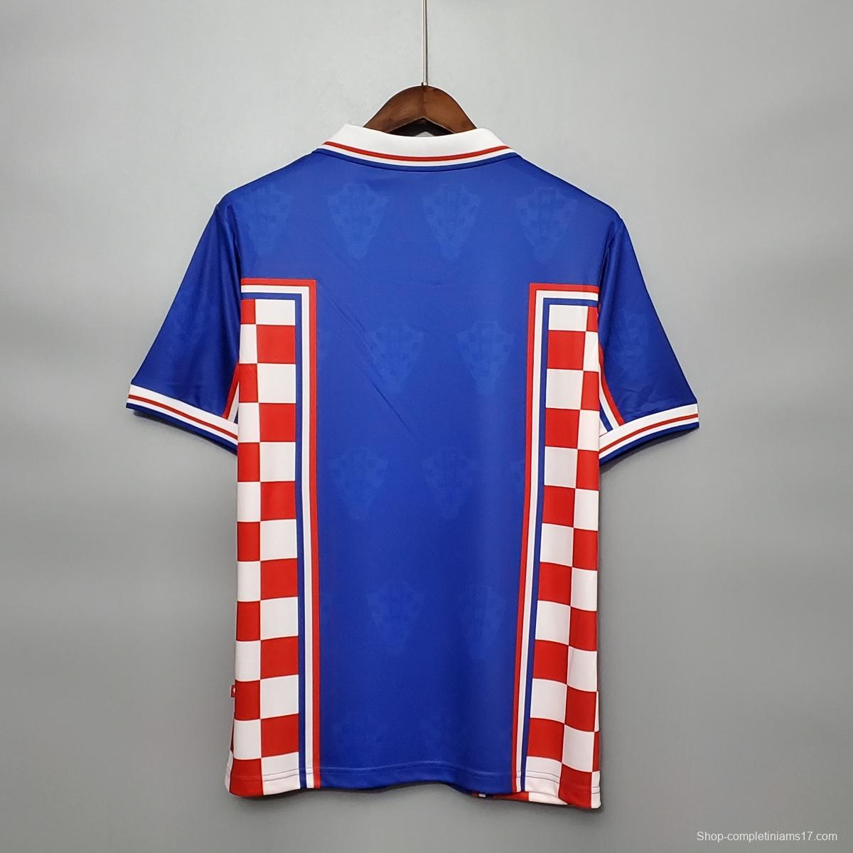 Retro 1998 Croatia home Soccer Jersey