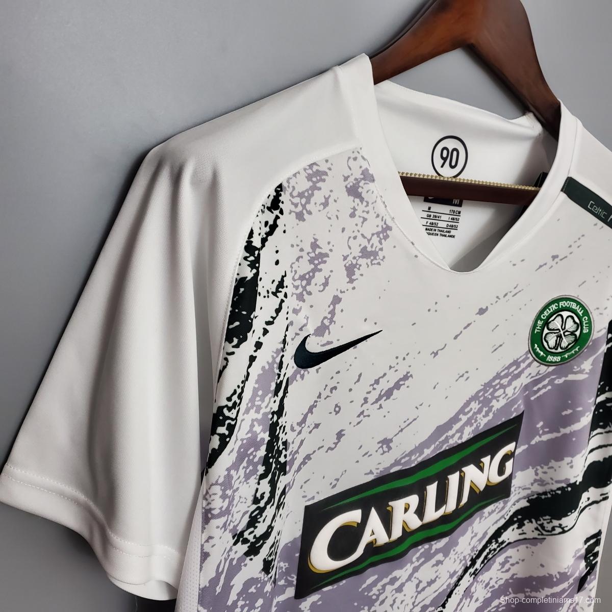 Retro 07/08 Celtic away white Soccer Jersey