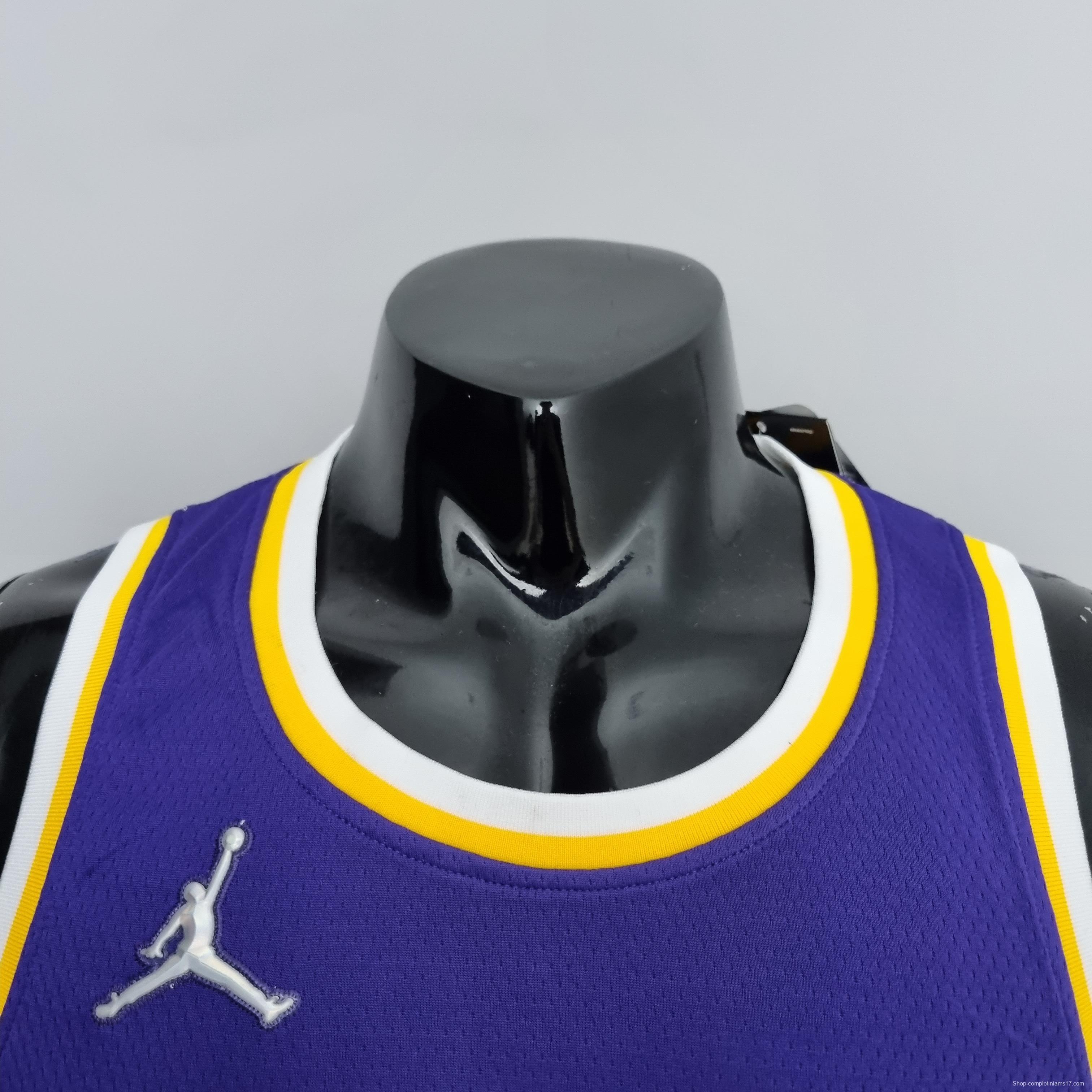 75th Anniversary Westbrook #0 Los Angeles Lakers Jordan Purple NBA Jersey