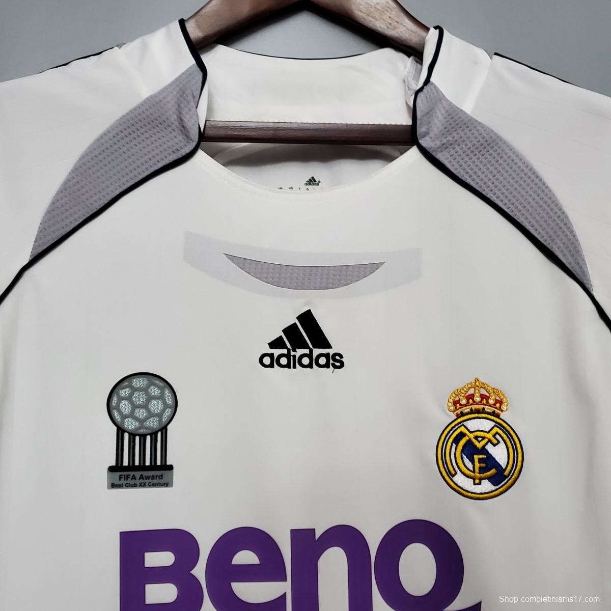 Retro Real Madrid 06/07 home Soccer Jersey