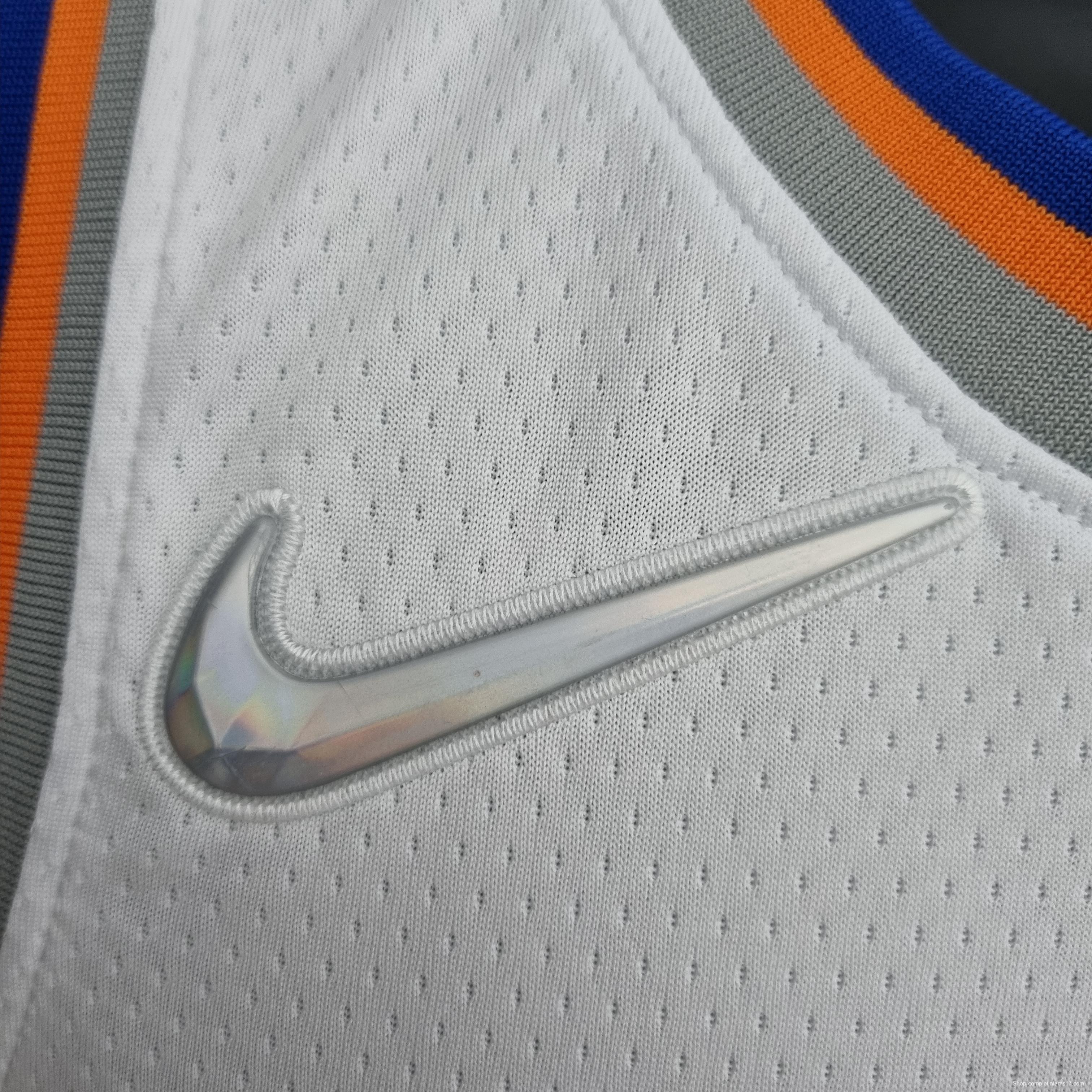 75th Anniversary Lin #17 New York Knicks White NBA Jersey