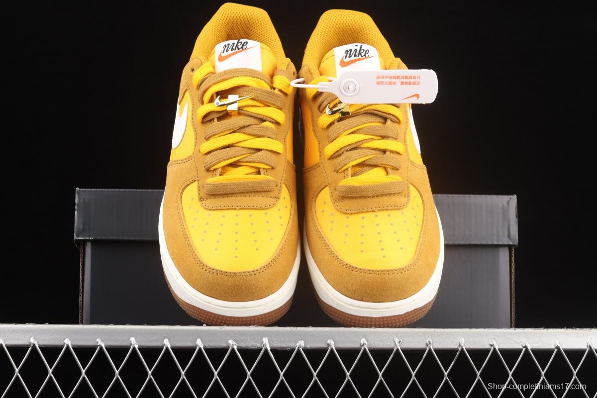 NIKE Air Force 1x07 Low sail leather spliced low-top casual board shoes DA8302-700