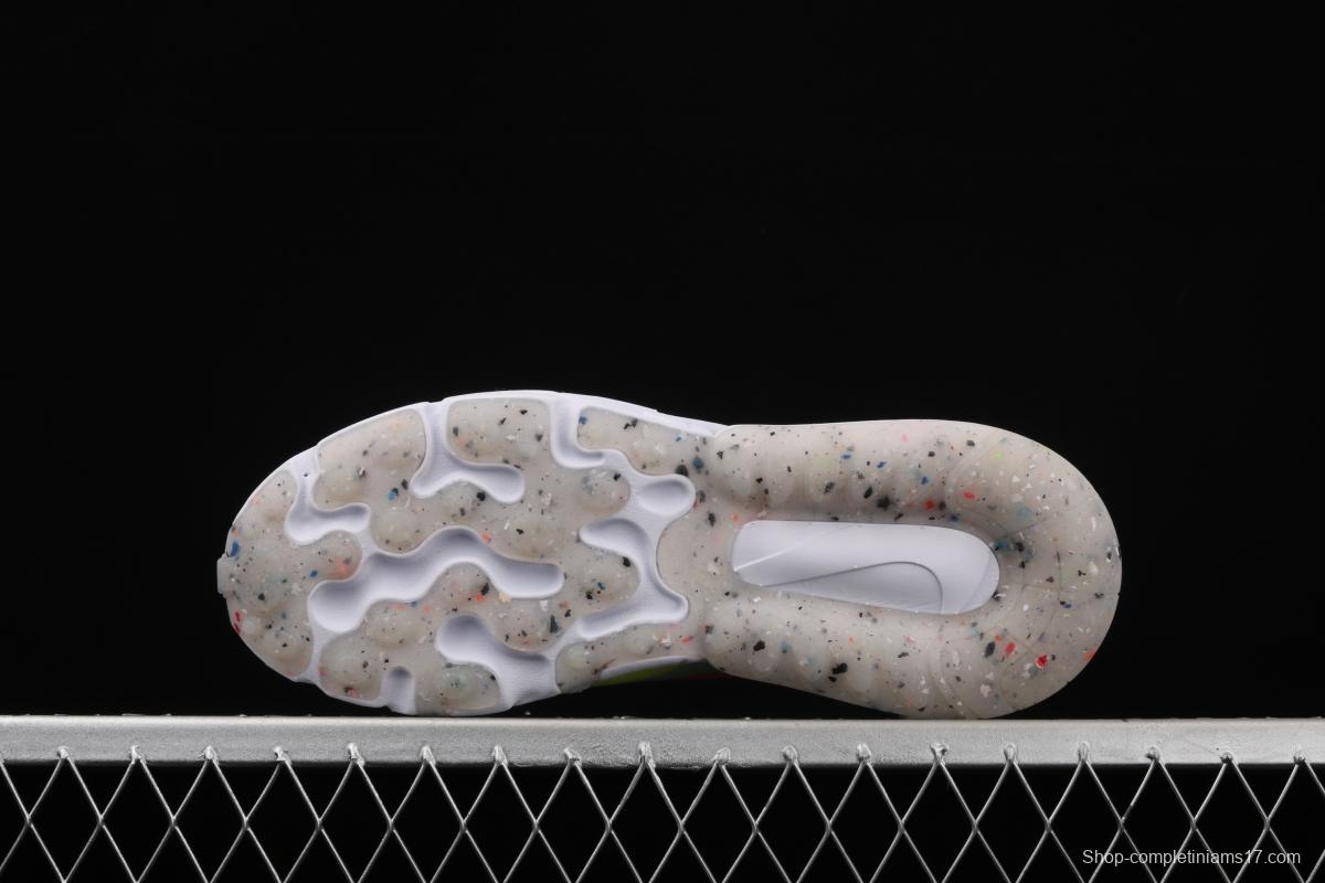 NIKE Air Max 270React new high-frequency mesh hollowing out function half-palm air cushion running shoes DB5927-161,