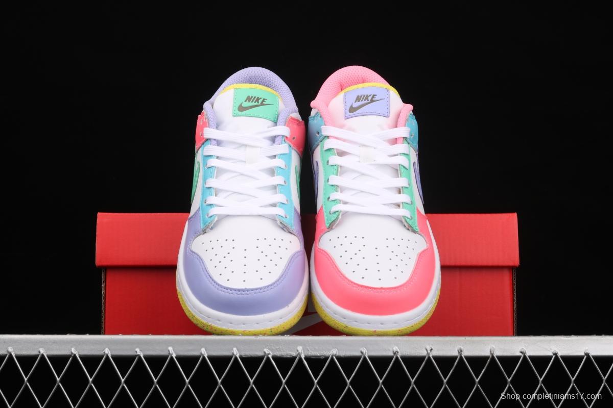 NIKE SB DUNK Low SE Candy egg / candy mandarin duck dunk series low side leisure sports skateboard shoes DD1872-100