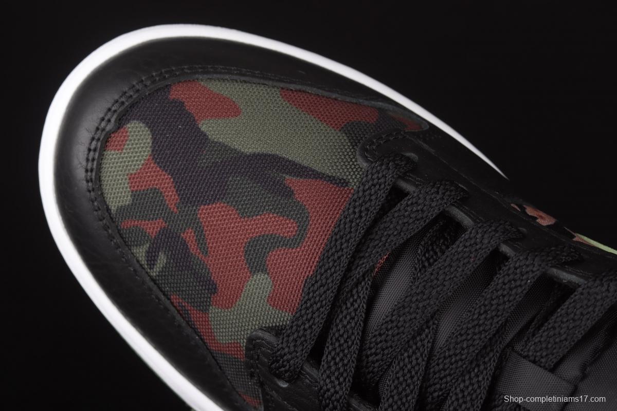 NIKE SB DUNK Low Russet Cedar camouflage asymmetrical mandarin duck army green dunk series retro low-side leisure sports skateboard shoes DH0957-001