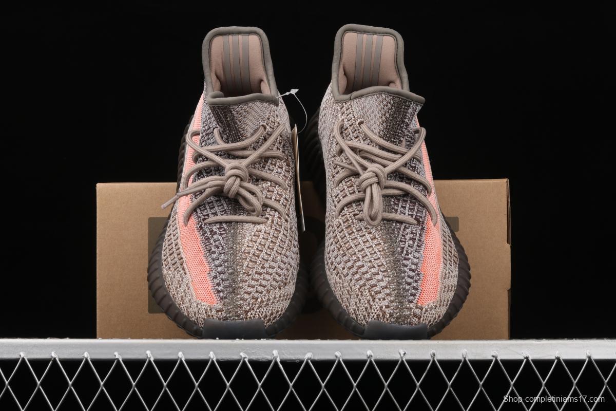 Adidas Yeezy 350 Boost V2 Ash Stone GW0089 Darth Coconut 350 second generation hollowed-out volcanic lime powder color matching