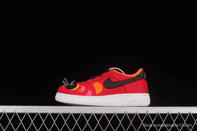 NIKE Air Force 1'07 TD New Year Tiger Canvas Size Kids DQ5072-601