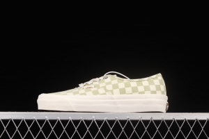 Vans Authentic Anaheim series classic green and white checkered low-top casual board shoes VN0A5HZS9F0