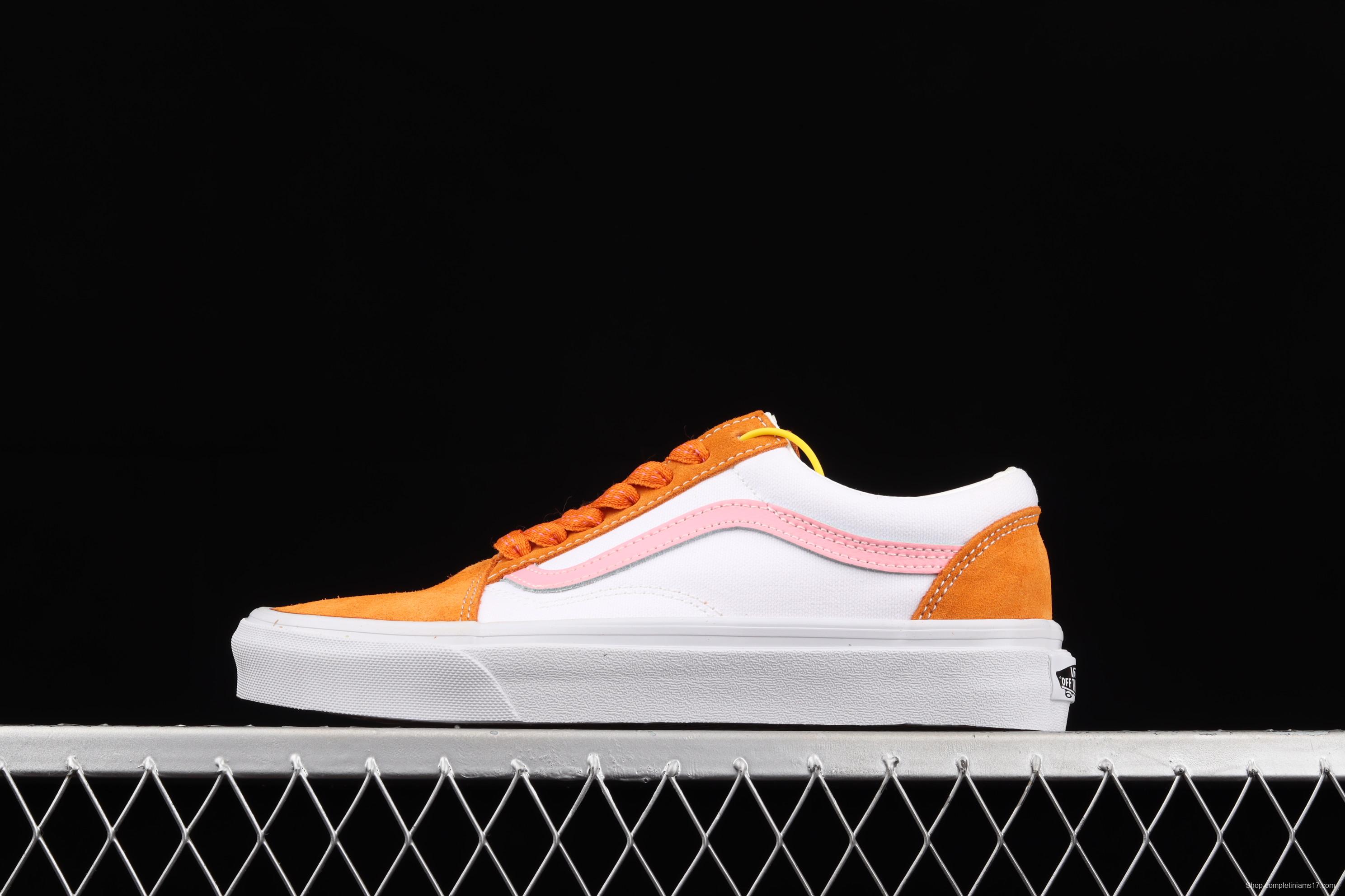 Vans Old Skool official website correct version 2021 orange soda 2.0low-top casual board shoes VN0A38G19XE