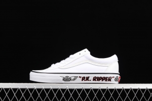 Vans x Se Bilkes Style 36 joint white 3M reflective low-top casual board shoes VN0A54F64YS