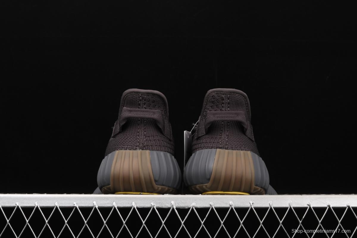 Adidas Yeezy Boost 350V2 Cinder FY2903 Darth Coconut 350 second generation hollowed-out side transparent black angel color BASF Boost original