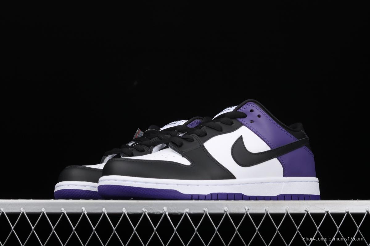 NIKE SB DUNK Low Court Purple black and purple North Carolina low-top leisure sports skateboard shoes BQ6817-500
