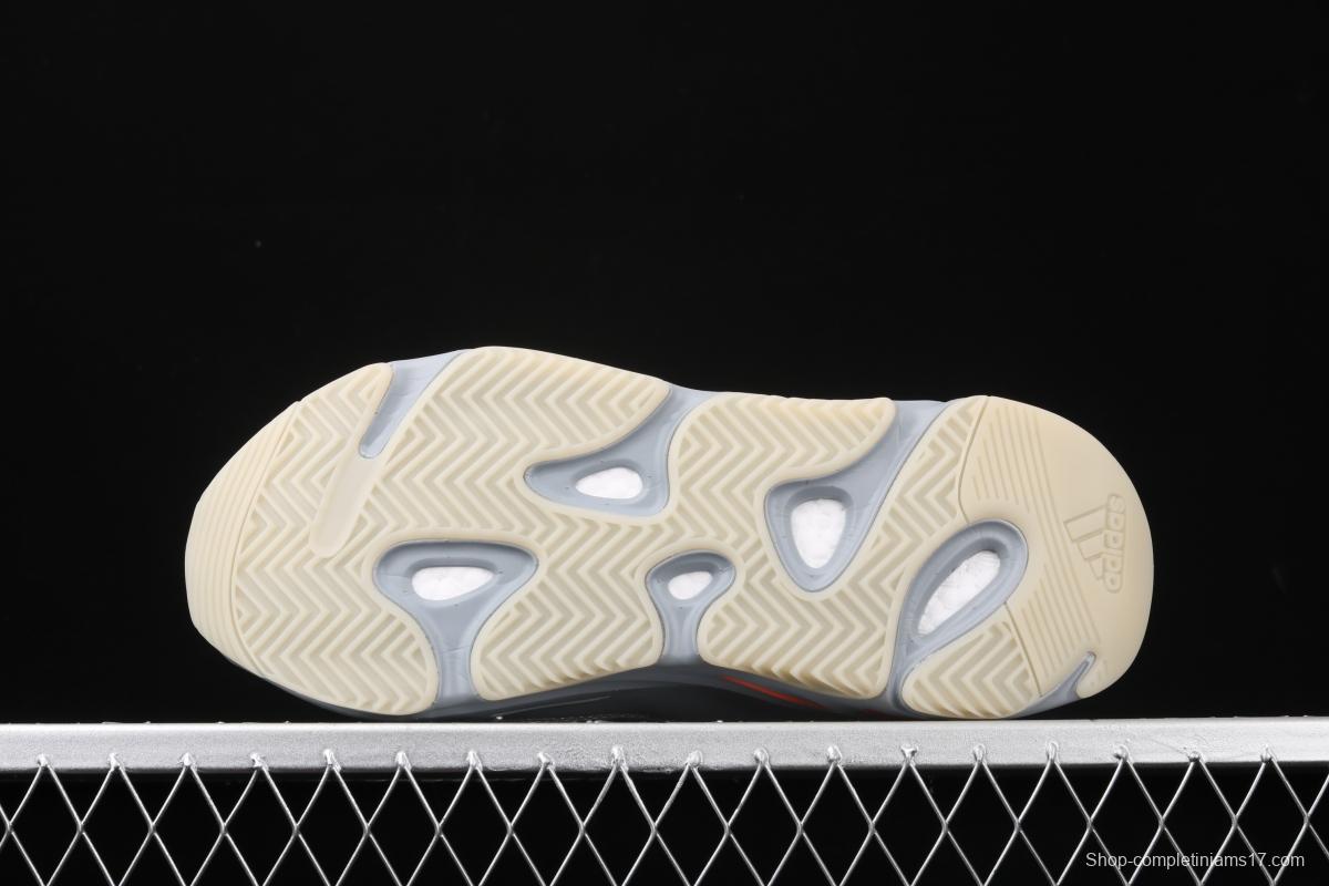 Adidas Yeezy Boost 700V2 Inertia FW2549 Kanye coconut 700V2 grayish blue running shoes 3M reflective BASF popcorn outsole