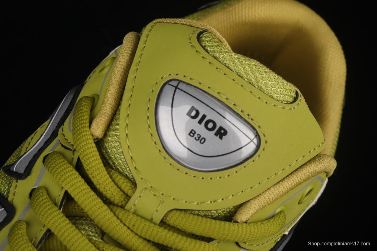 Dior B30 Microfiber Mesh B30 CD series sports shoes LY66140 Yellow/White