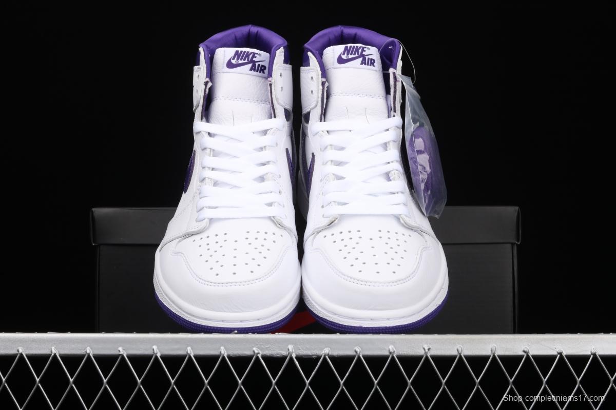 Air Jordan 1 High OG Court Purple White and Purple CD0461-151