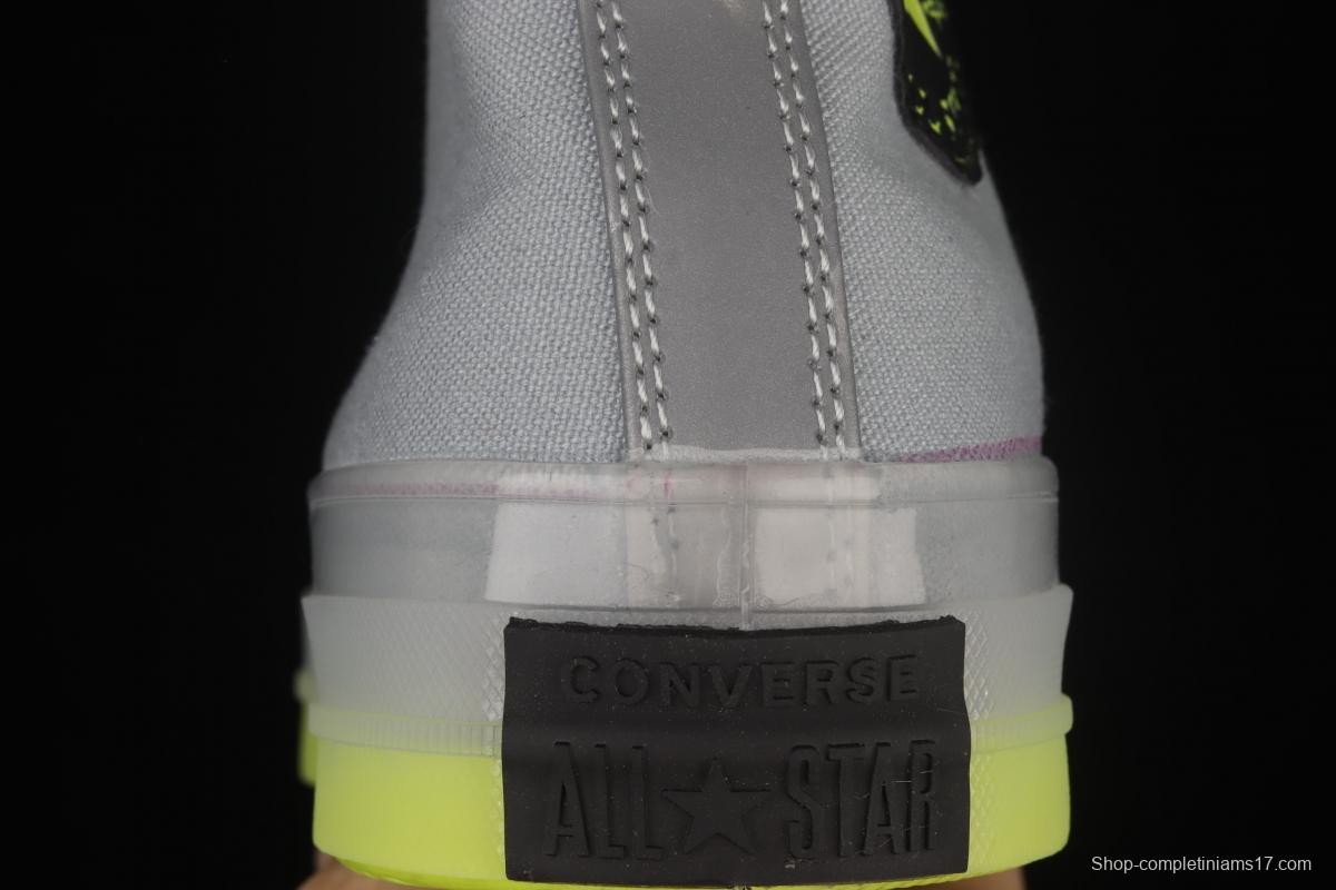 Converse Chuck Taylor All Star CX neutral crystal jelly soles hit color canvas high upper shoes 171996C