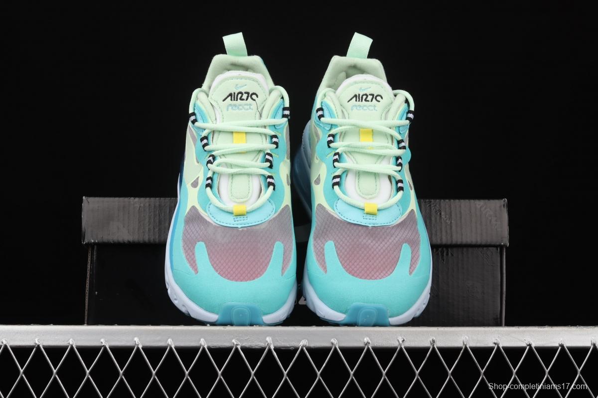 NIKE Air Max 270React high frequency mesh function half palm air cushion running shoes AO4971-301
