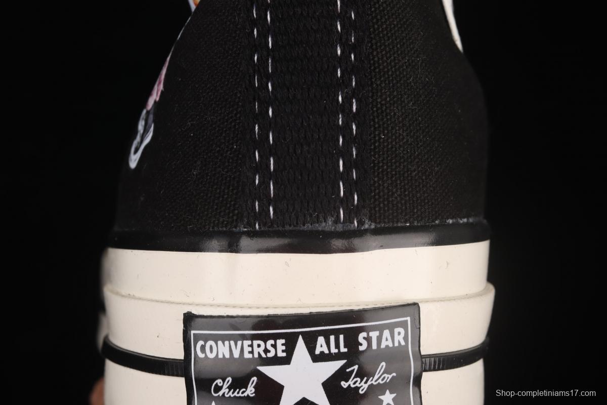 Converse Chuck 1970's cartoon bear joint name classic graffiti limited edition Samsung elevation top casual board shoes 162050C