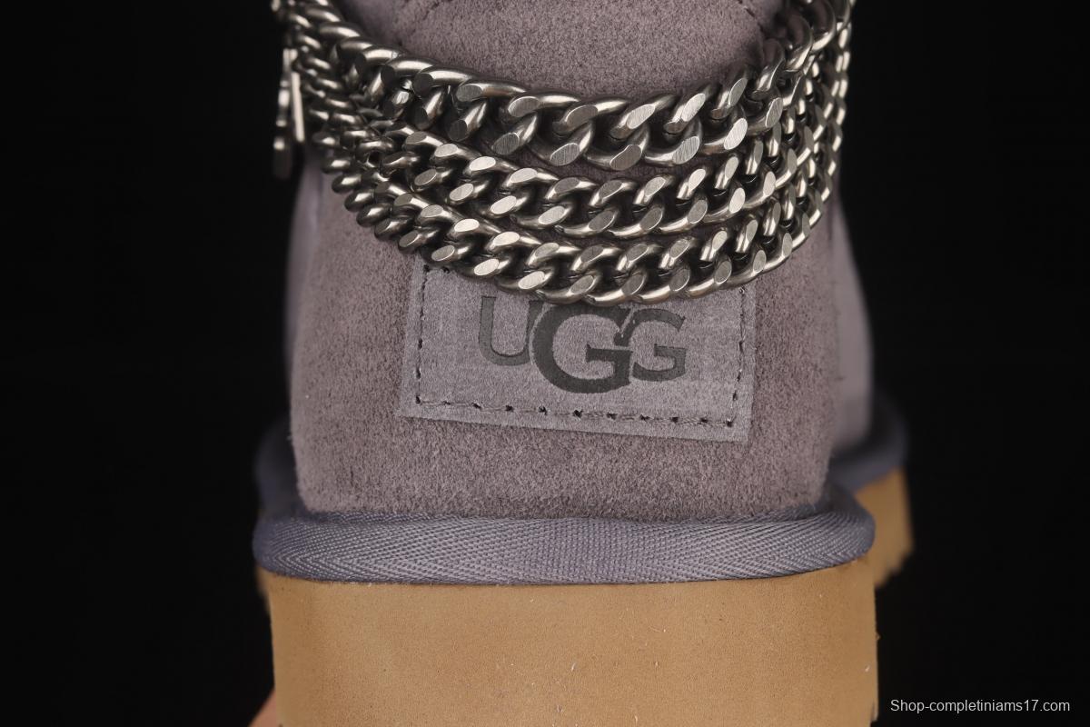 UGG Mini Bailey Button II outdoor snow boots in metal chain 1123668