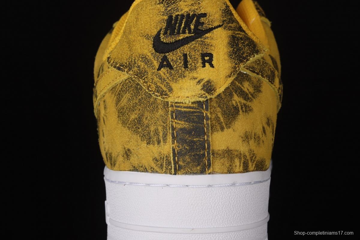 Air Force 1 Low Dark Sulphur yellow orange gray low top sports leisure board shoes CZ0337-700