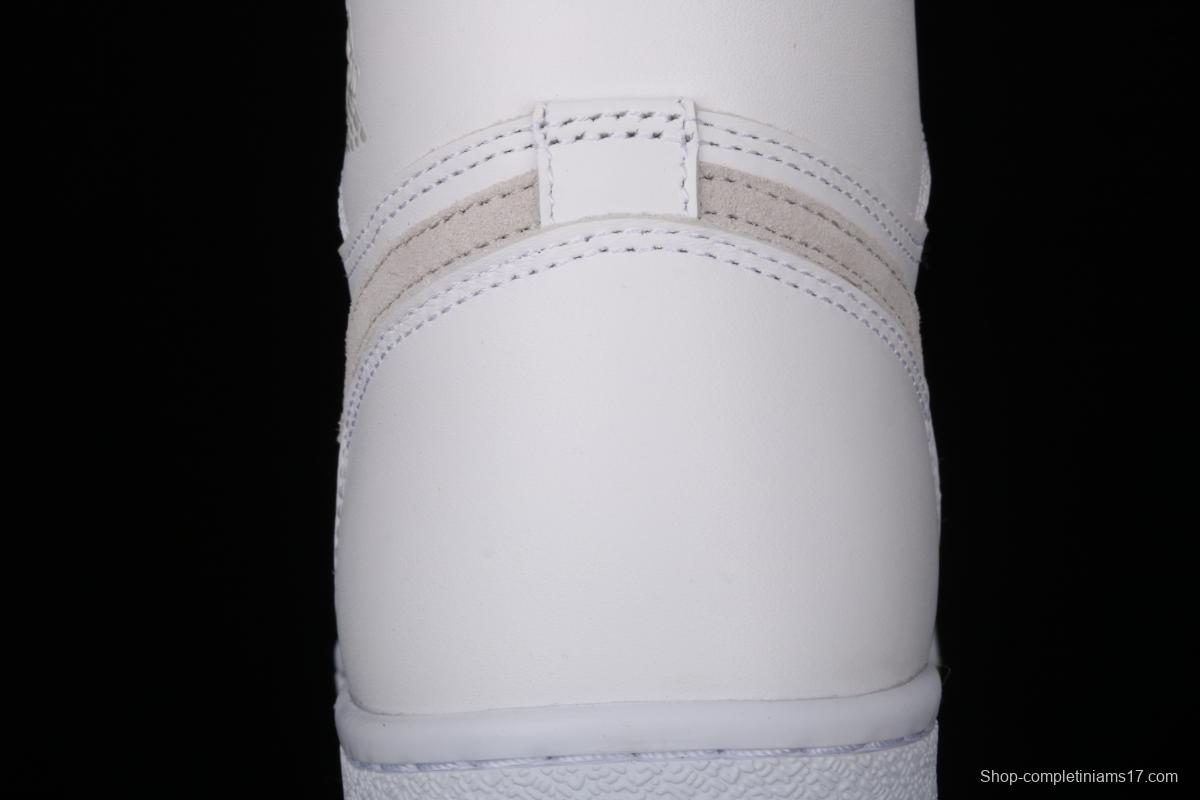 Air Jordan 1 Hi 85 repeated engraving of white gray BQ4422-100