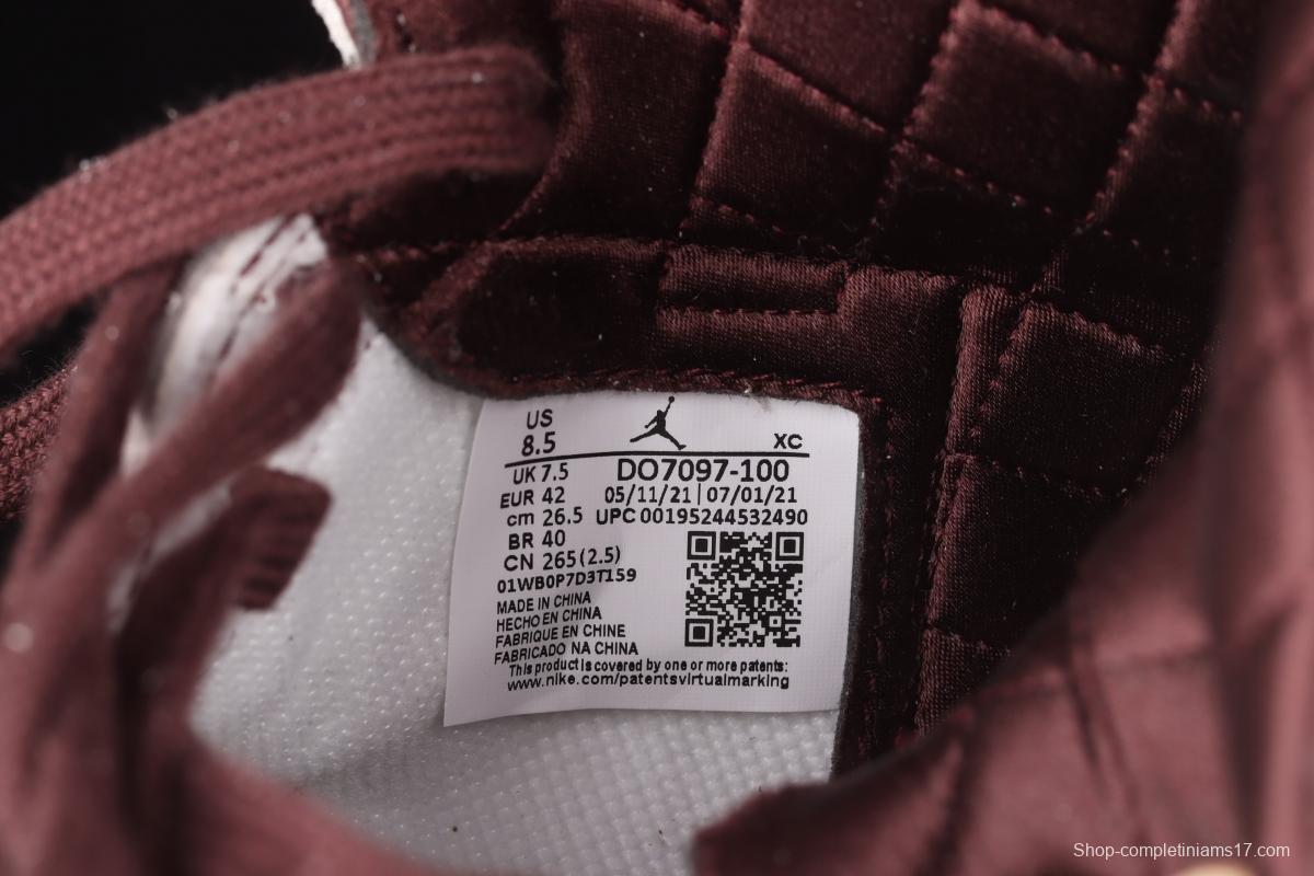 A Ma Maniere x Air Jordan 1 High OG co-branded snakeskin high top basketball shoes DO7097-100