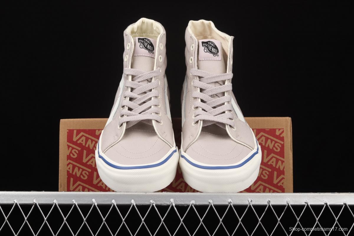 Vans Sk8-Hi Slim side striped high-upper light canvas high-upper shoes VN0A4U164U1