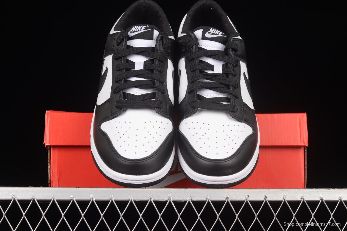 NIKE SB DUNK Low prm black and white panda SB buckle broken backboard fashion casual shoes DD1391-100