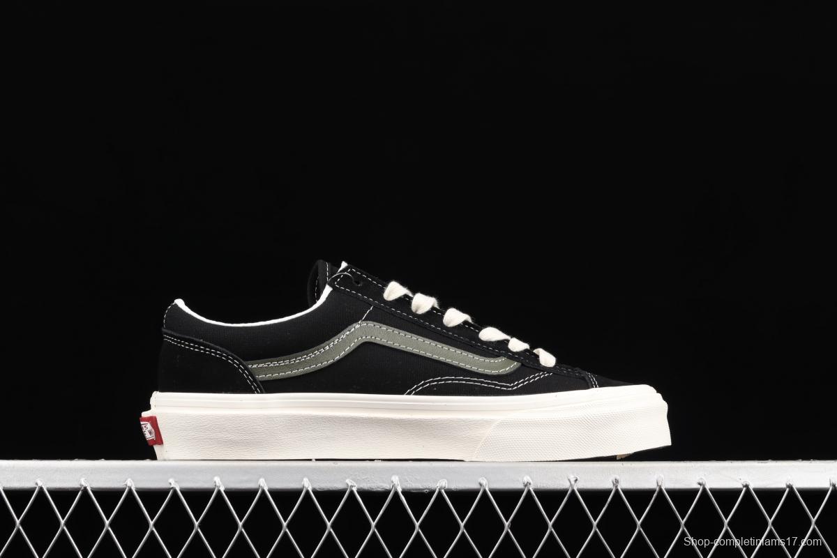 Vans Style 36 Retro black and white PEACEMINUSONE short head limited edition skateboard shoes VN0A3DZ3VTA