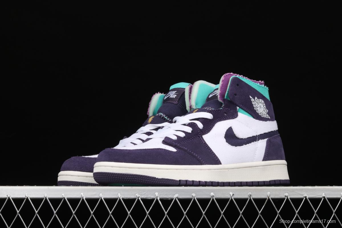 Air Jordan 1 Zoom CMFT Pairs Daybreak purple grape CT0978-150