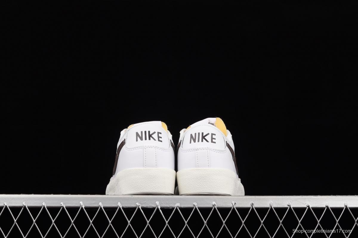 NIKE Blazer Low'77 Vintage Trail Blazers Leather Leather low-top Leisure Board shoes DA6364-100