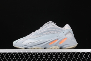 Adidas Yeezy Boost 700V2 Inertia FW2549 Kanye coconut 700V2 grayish blue running shoes 3M reflective BASF popcorn outsole