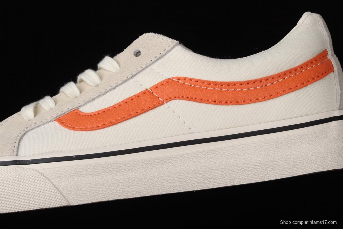 Vans Sk8-Low Reissue S classic white rice and white orange low-top leisure canvas vulcanized board shoes VN0A4UW14WU