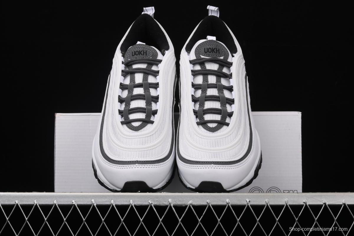 NIKE Air Max 97 White Bear color bullet air cushion running shoes DC3494-990