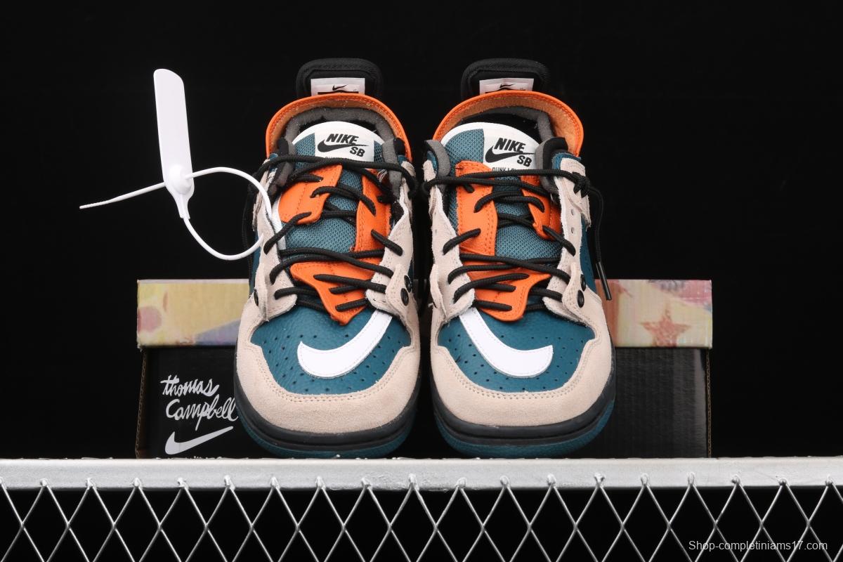 NIKE SB DUNK Low deconstruction series of low-side leisure sports skateboard shoes BQ6817-800