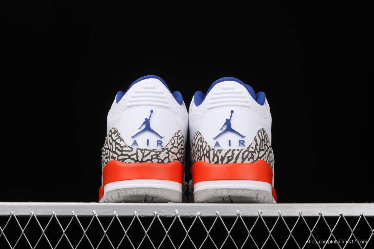 Air Jordan 3 Retro Knicks AJ3 Joe 3 Knicks color match 136064-148