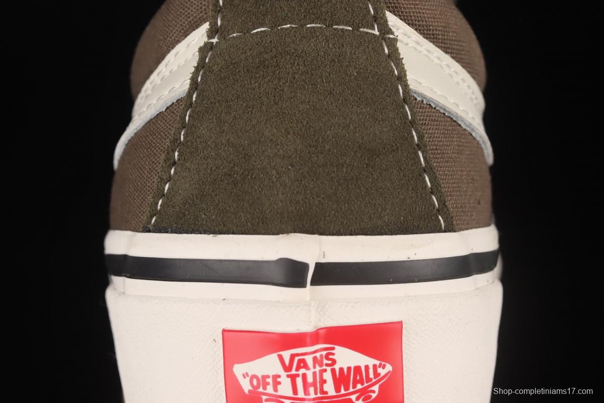 Vans Sk8-Low Reissue S Yu Wenle same style army green low-top casual board shoes VN0A4UW12V7