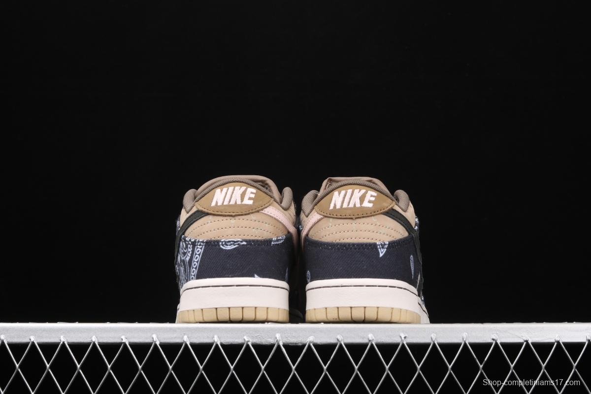 Travis Scott × SB DUNK joint name board shoes cashew fruit CT5053-001