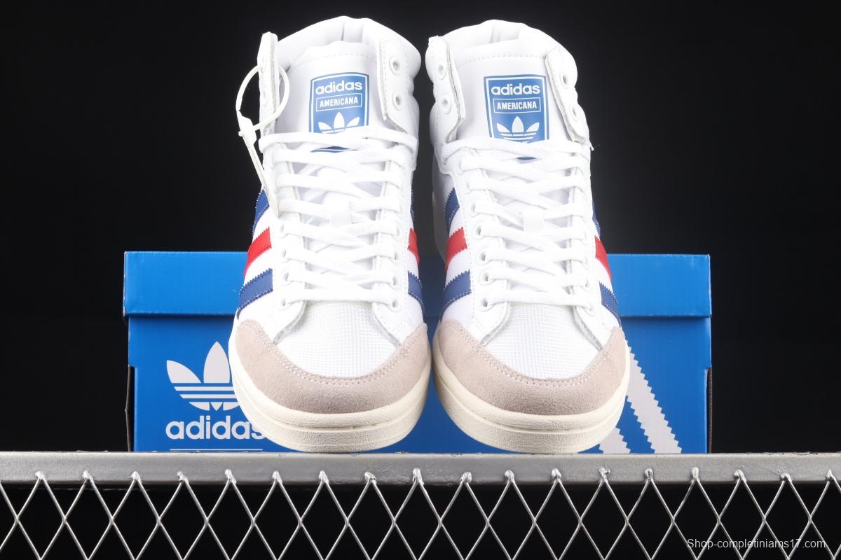 Adidas Originals Americana Hi EF2803 clover breathable fabric face campus wind high upper board shoes