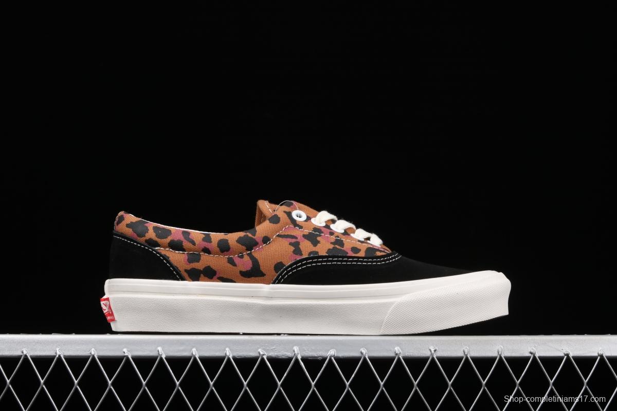 Vans Og Era Lx 2021 new leopard print spliced low-top casual board shoes VN0A3CXN4MC