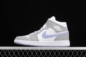 Air Jordan 1 Mid BQ6472-105Bond white, gray and blue