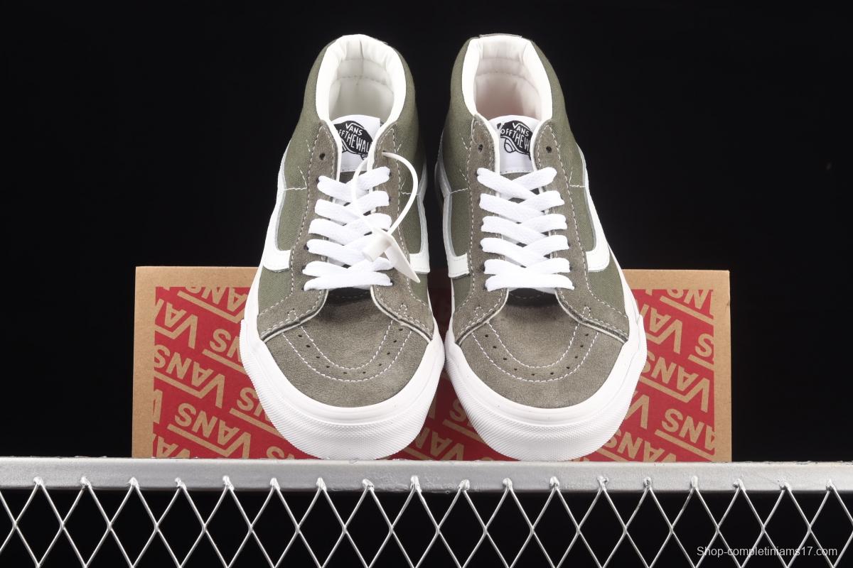 Vans SK8-Mid Reissue Vance squirrel green Zhongbang casual shoes VN0A391F2BM