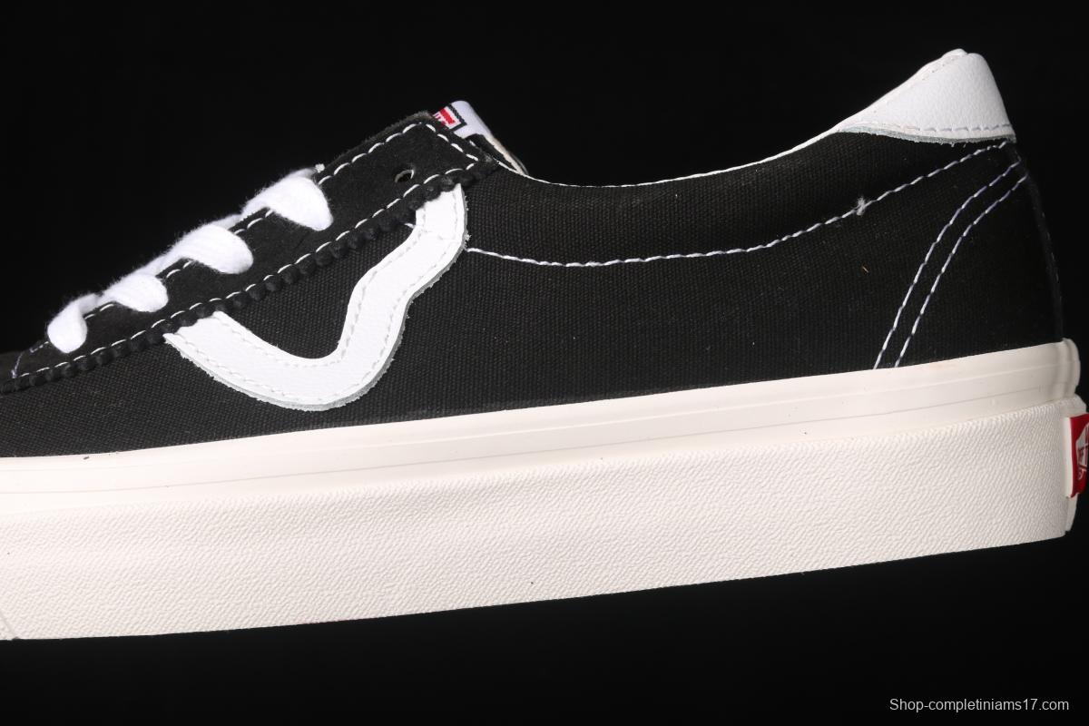 Vans Sport 73 Dx Chen Feiyu with Anaheim classic black and white canvas retro low-top casual board shoes VN0A3WLQUL1