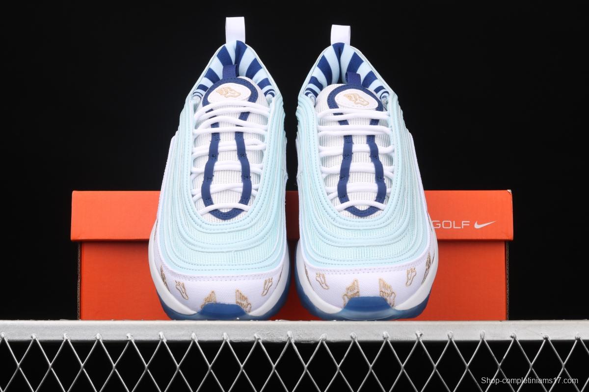 NIKE Air Max 97 Golf Golf shoes Classic Crossing bullet Air cushion running shoes CK1220-100