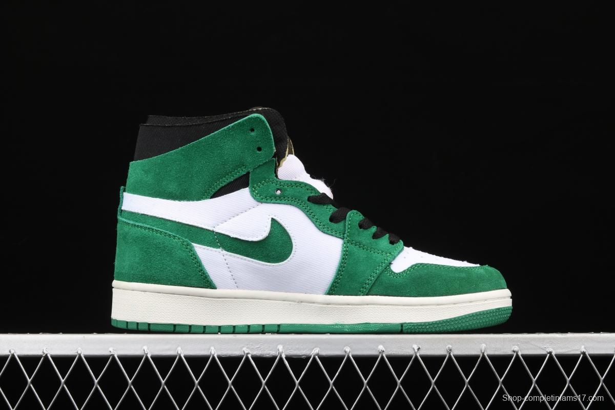 Air Jordan 1 Zoom CMFT StAdidasium Green white and green splicing CT0978-300