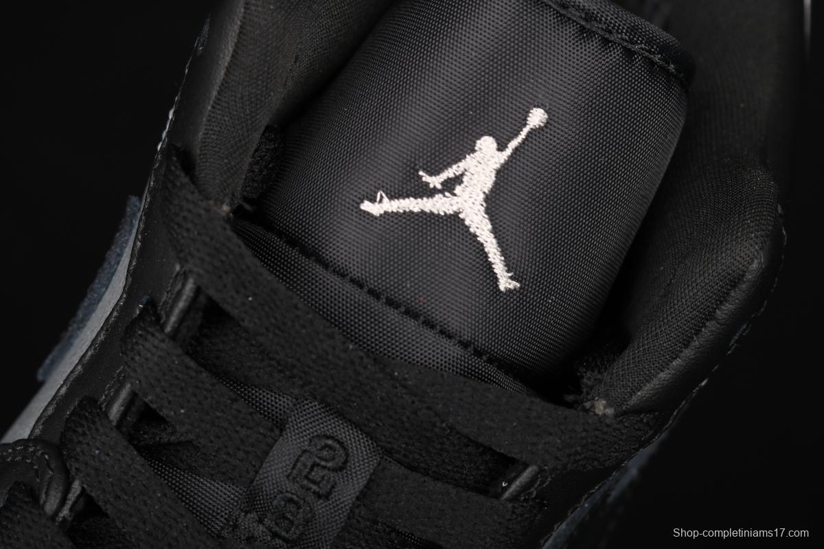 Air Jordan 1 Low low-top black silver culture leisure sports shoes DA5551-001