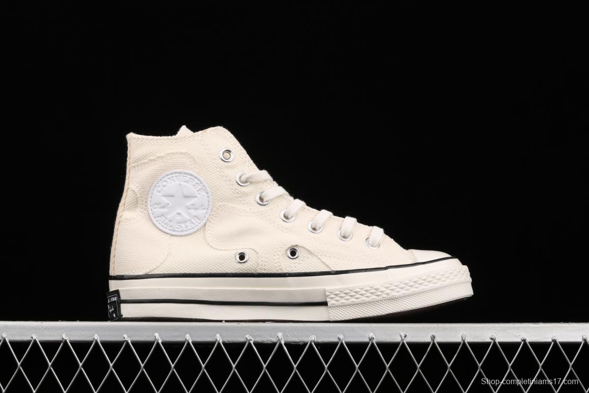 Converse Chuck 70 new spliced high-top casual board shoes 571071C