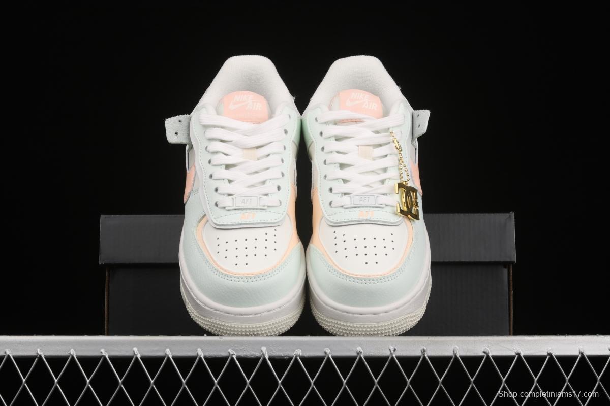 NIKE Air Force 1 ShAdidasow light weight heightened low-top 100-top board shoes CU8591-104